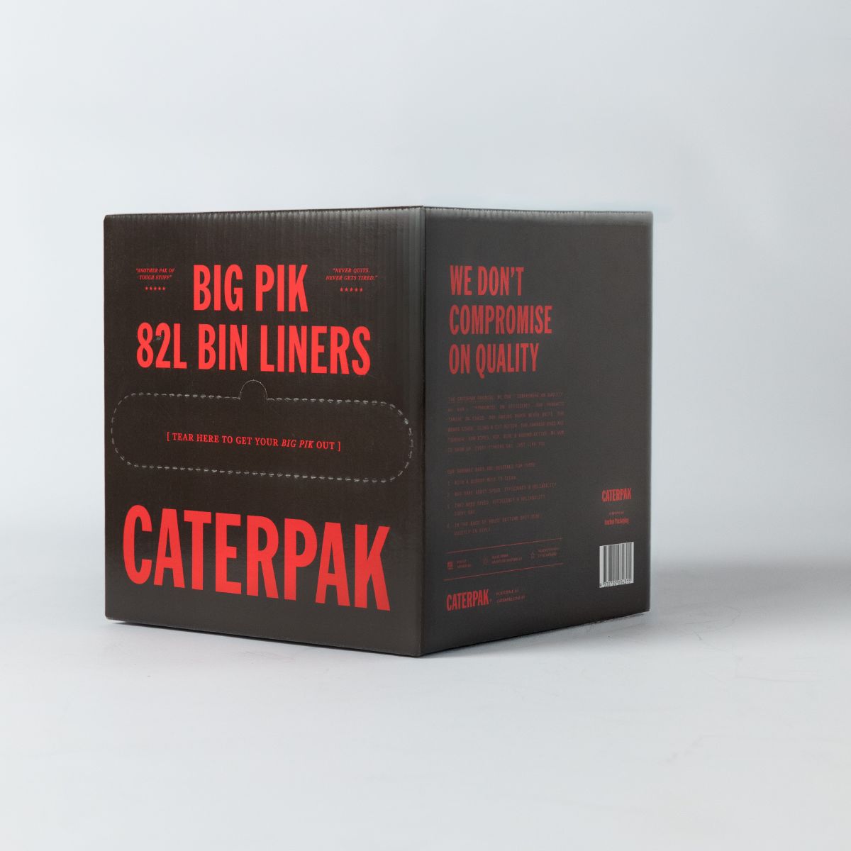 Caterpak Big Pik extra heavy duty 82L bin liners