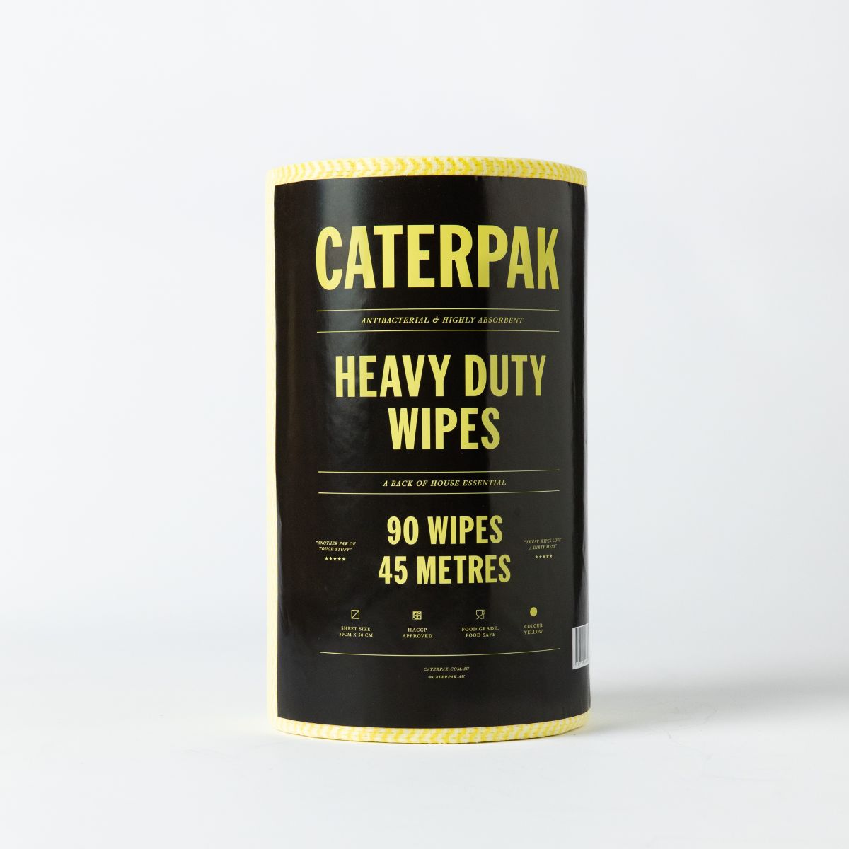 Heavy Duty Wipes - Yellow [Carton of 6]